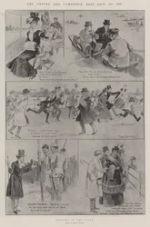 Das Oxford und Cambridge Bootsrennen von 1901